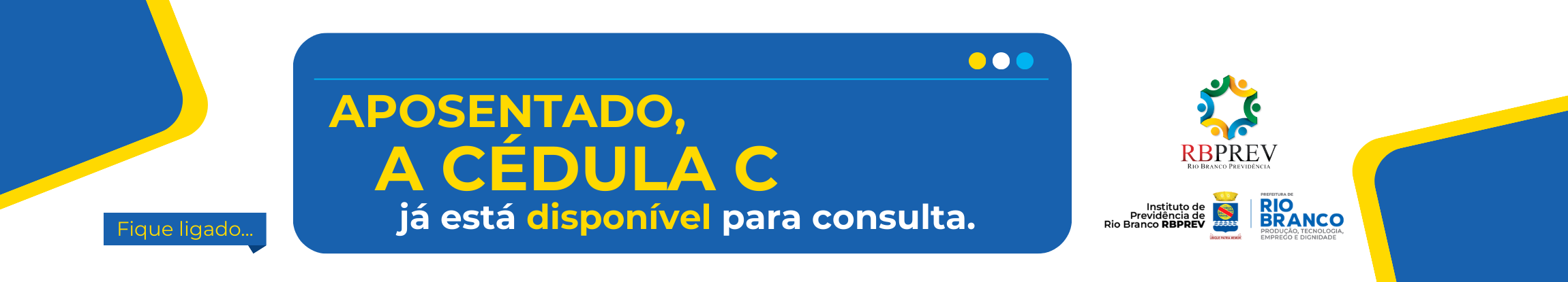 Banner informativo sobre a Cédula-C 2026