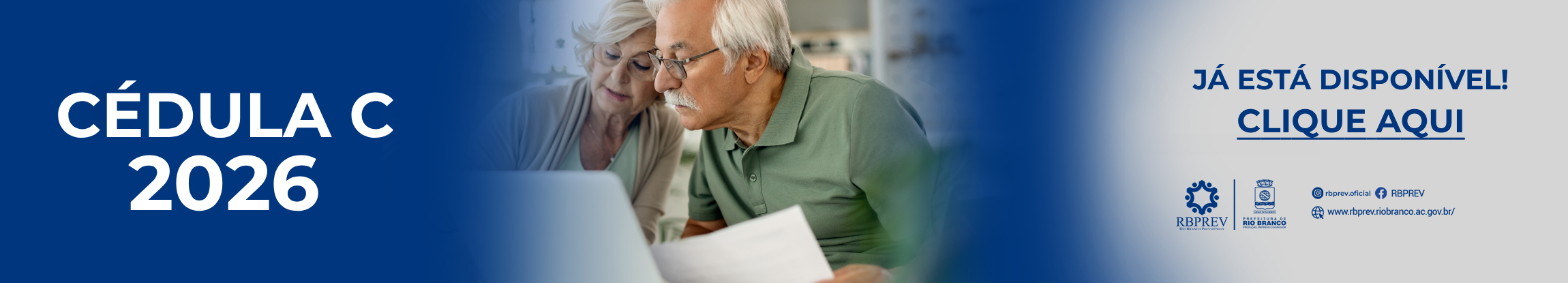 Banner informativo sobre a Cédula-C 2026
