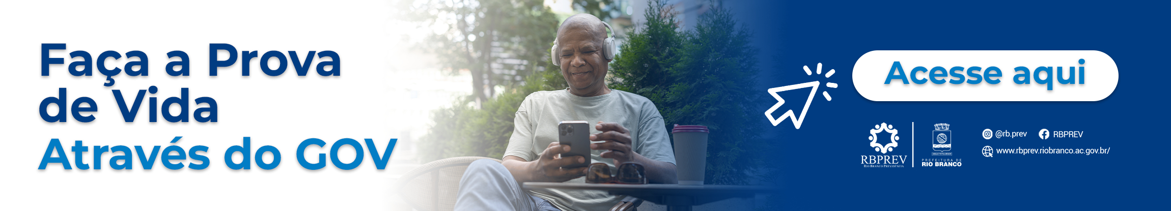 Banner informativo sobre a Prova de Vida de 2024.
